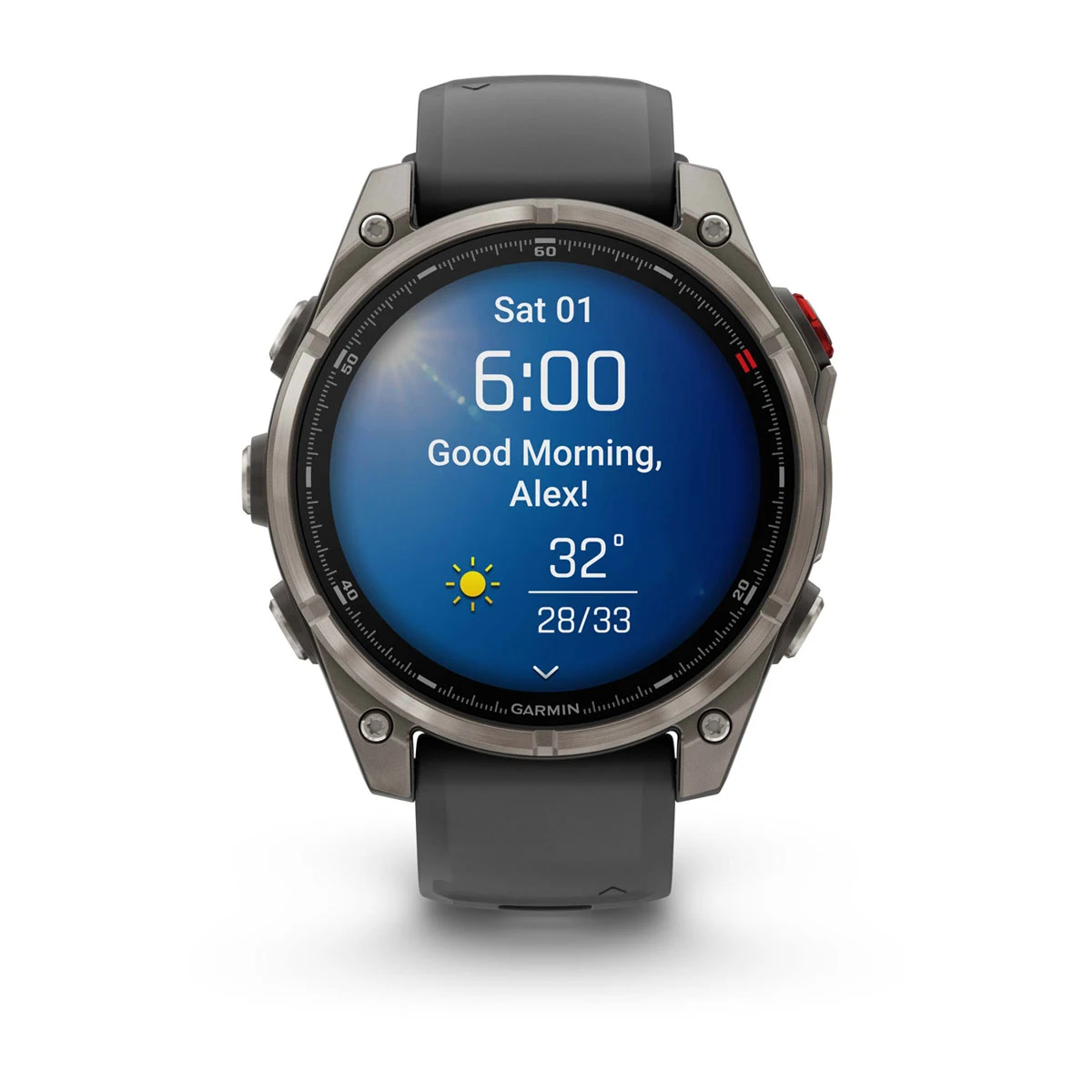 Смарт-годинник Garmin Fenix 8 Pro 47 mm AMOLED Sapphire - Titanium with Graphite/Black Silicone Band (010-03198-10/11)