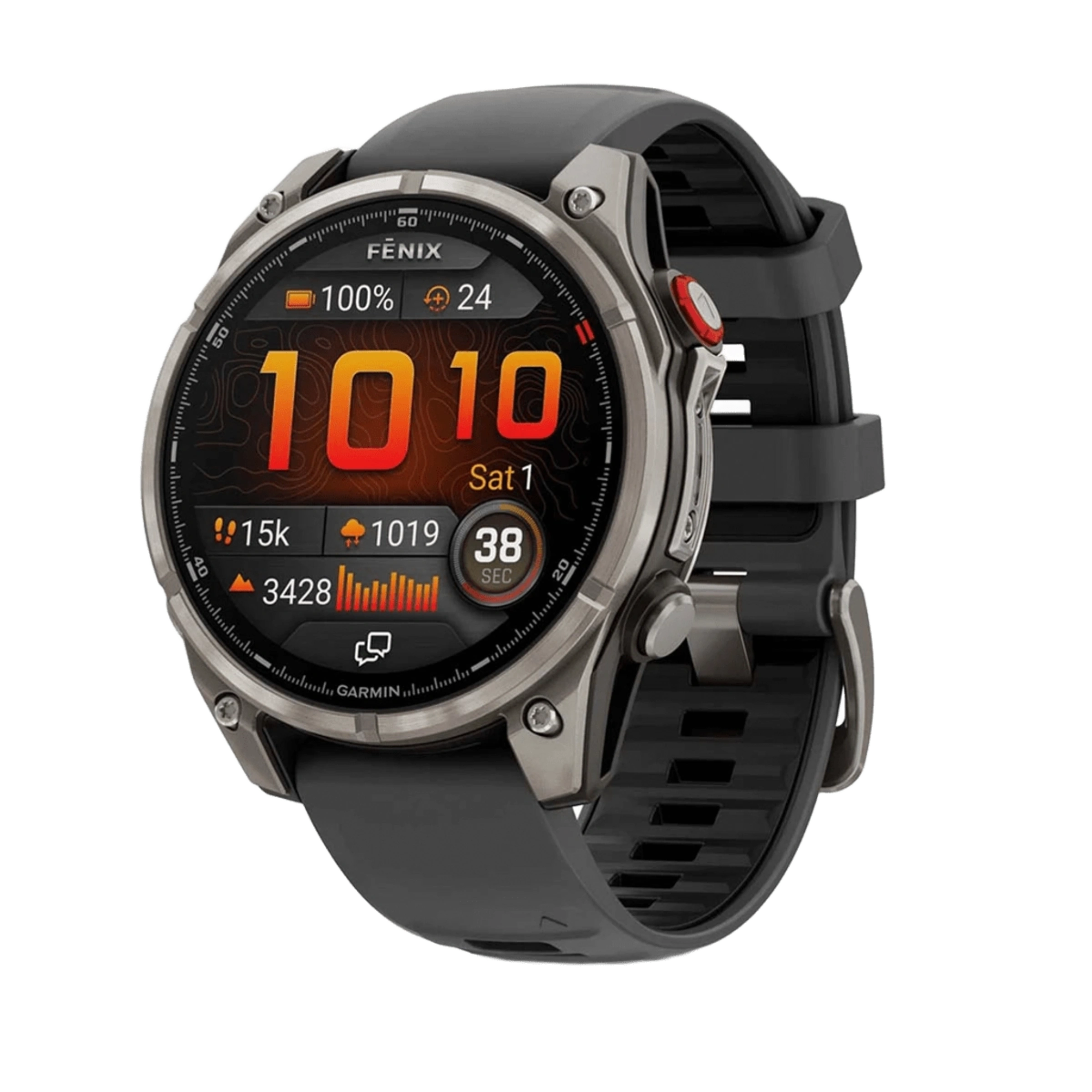 Смарт-годинник Garmin Fenix 8 Pro 47 mm AMOLED Sapphire - Titanium with Graphite/Black Silicone Band (010-03198-10/11)