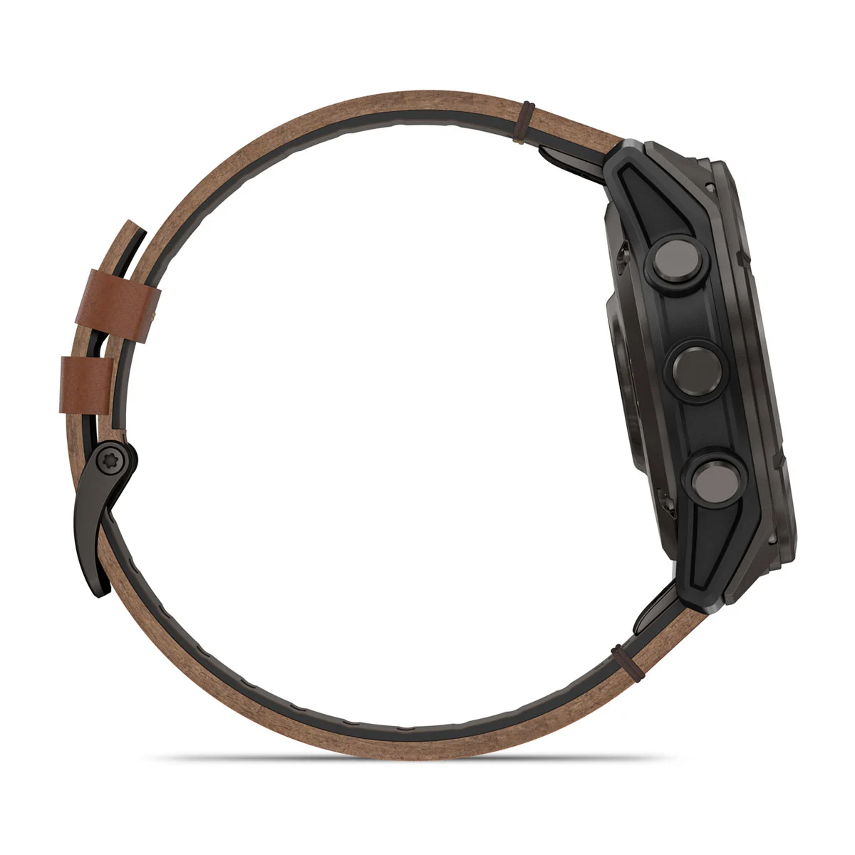 Смарт-годинник Garmin Fenix 8 Pro 51 mm AMOLED Sapphire - Carbon Gray DLC Titanium with QuickFit Leather Strap 26 mm + Black/Pebble Gray Silicone Band (010-03199-40)