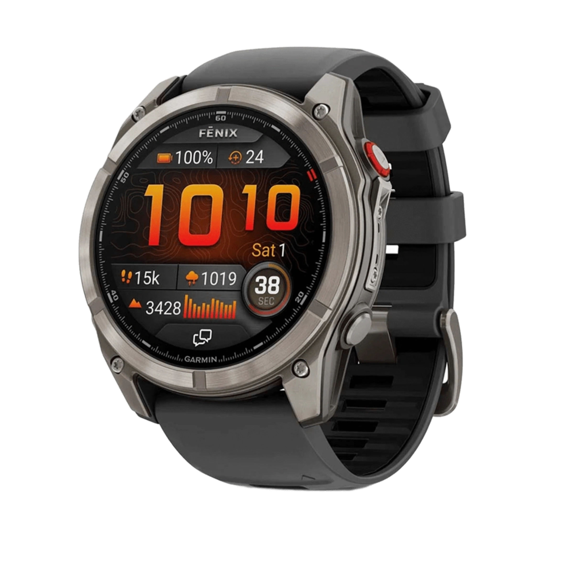 Смарт-годинник Garmin Fenix 8 Pro 51 mm AMOLED Sapphire - Titanium with Graphite/Black Silicone Band (010-03199-10/11)