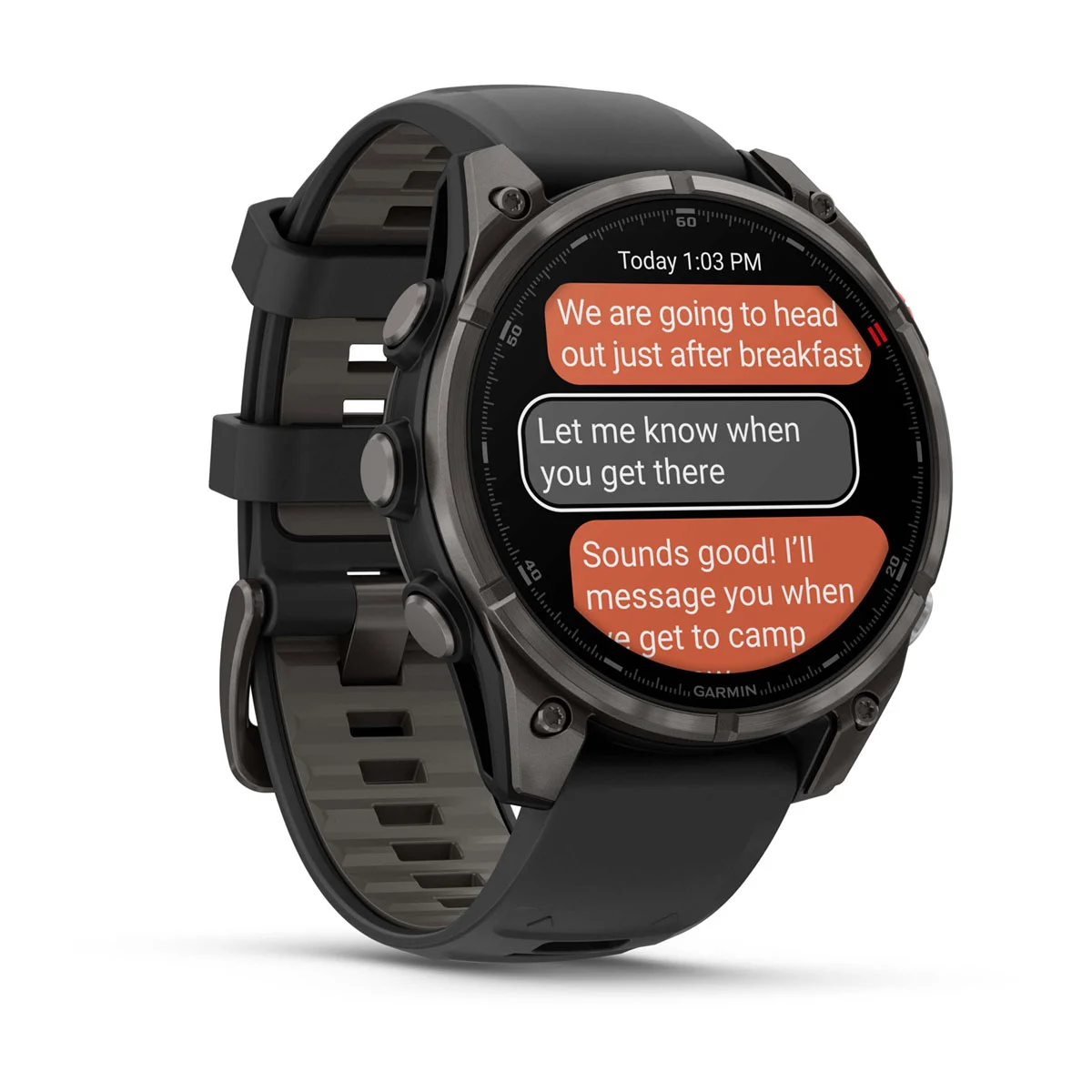 Смарт-годинник Garmin Fenix 8 Pro 47mm AMOLED Sapphire - Carbon Gray DLC Titanium with Black/Pebble Gray Silicone Band (010-03198-00/01)