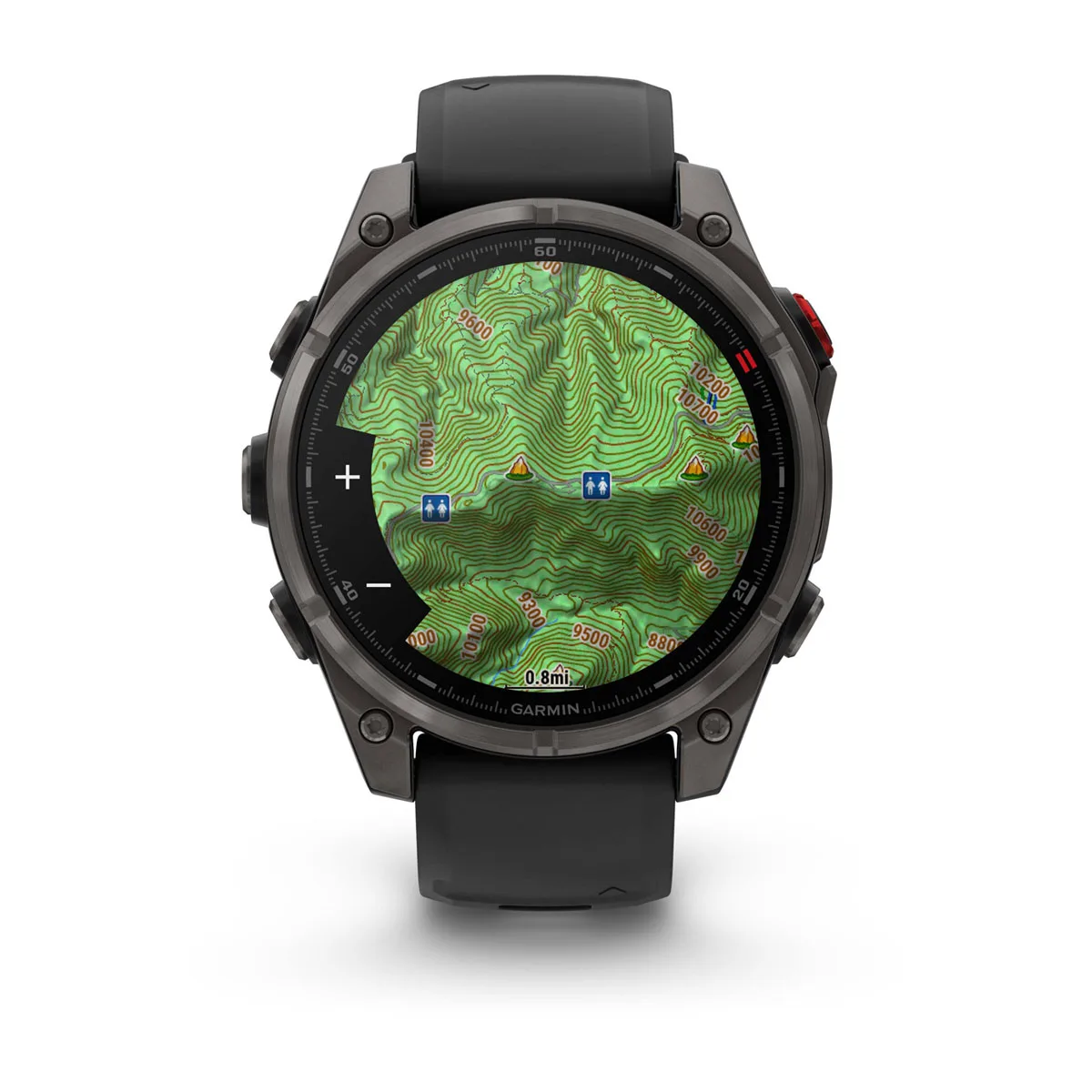 Смарт-годинник Garmin Fenix 8 Pro 47mm AMOLED Sapphire - Carbon Gray DLC Titanium with Black/Pebble Gray Silicone Band (010-03198-00/01)