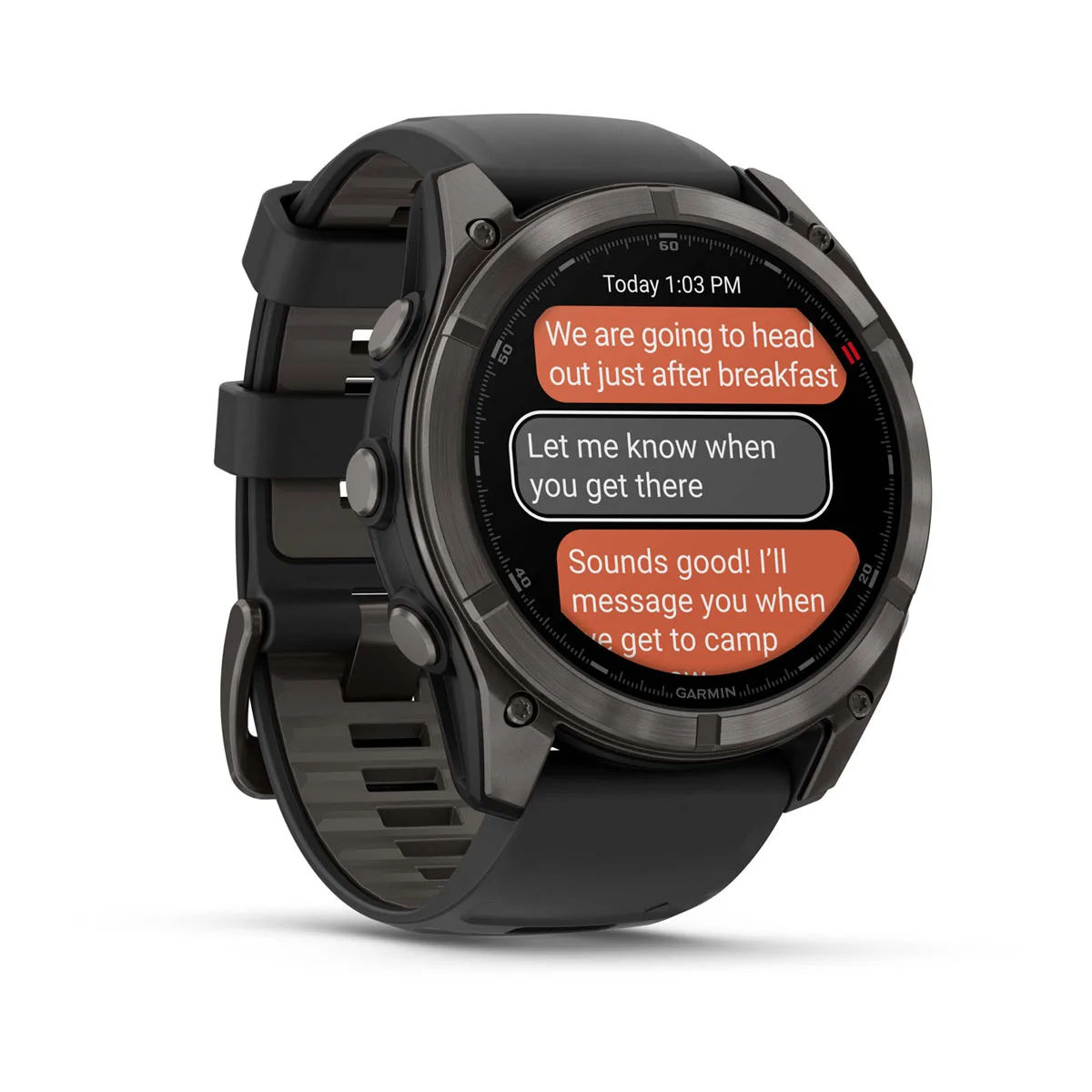Смарт-годинник Garmin Fenix 8 Pro 51 mm AMOLED Sapphire - Carbon Gray DLC Titanium with Black/Pebble Gray Silicone Band (010-03199-00/01)