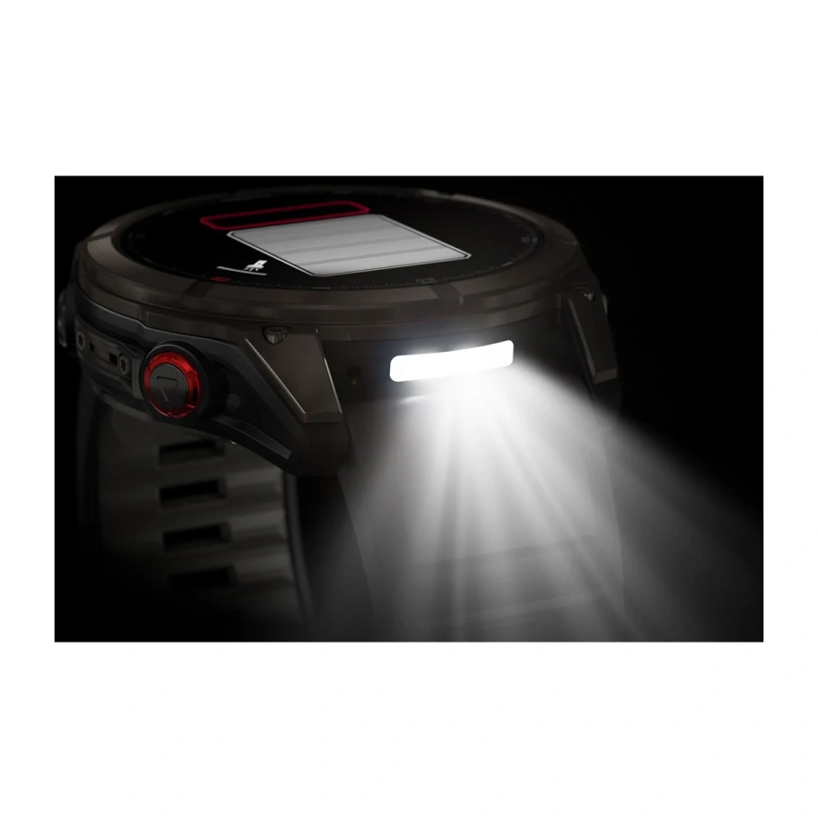 Смарт-часы Garmin Fenix ​​8 Pro 51 mm AMOLED Sapphire - Carbon Gray DLC Titanium with Black/Pebble Gray Silicone Band (010-03199-00/01)