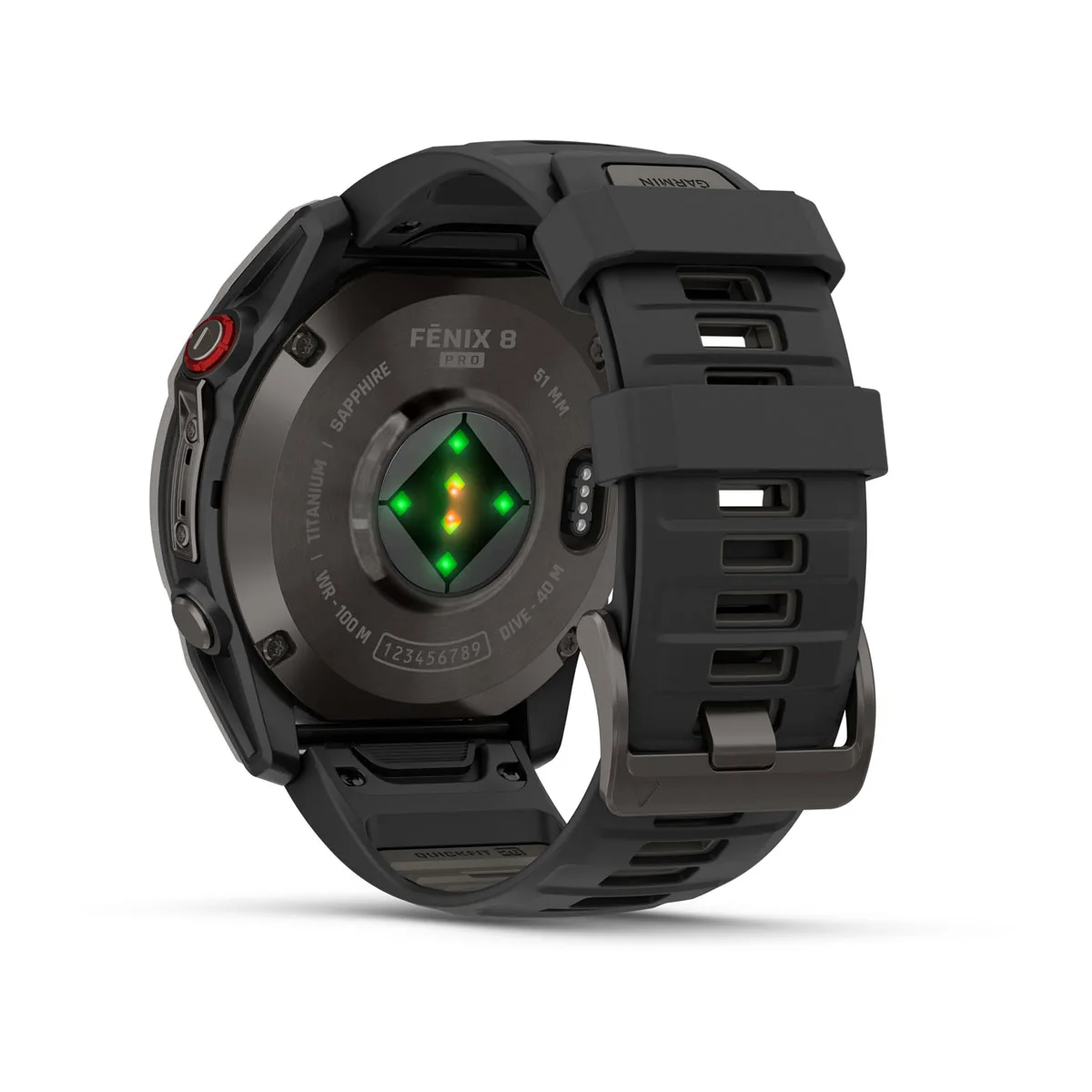 Смарт-годинник Garmin Fenix 8 Pro 51 mm AMOLED Sapphire - Carbon Gray DLC Titanium with Black/Pebble Gray Silicone Band (010-03199-00/01)