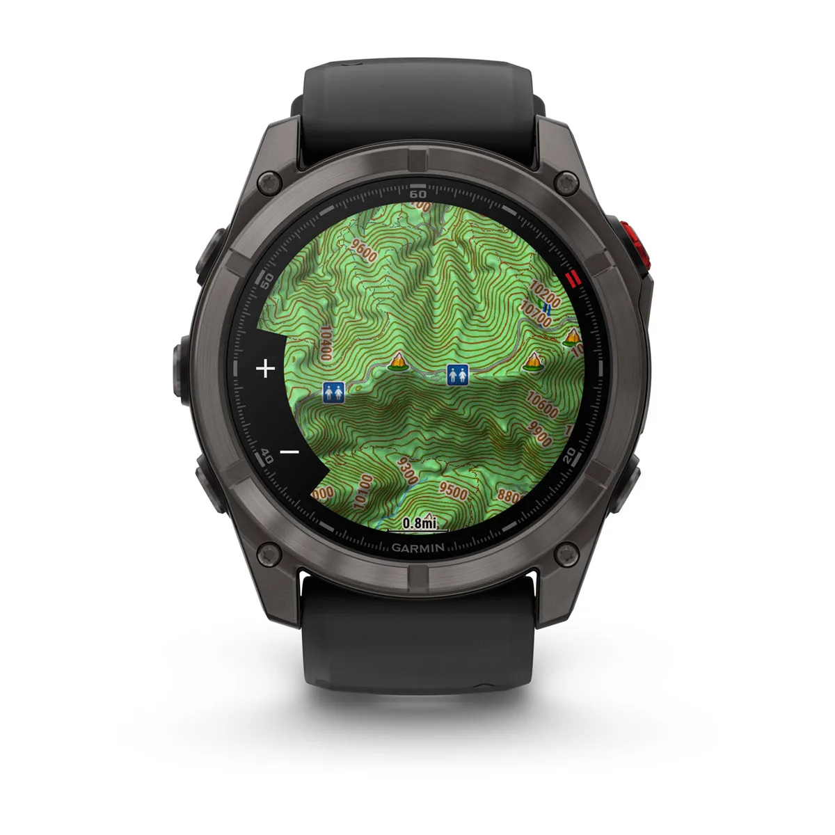 Смарт-годинник Garmin Fenix 8 Pro 51 mm AMOLED Sapphire - Carbon Gray DLC Titanium with Black/Pebble Gray Silicone Band (010-03199-00/01)