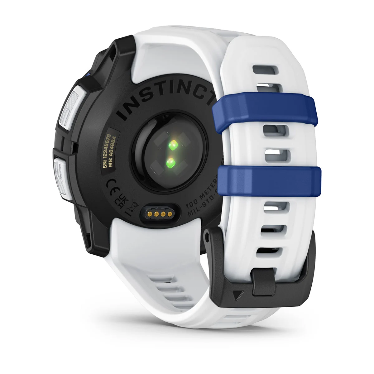 Смарт-годинник Garmin Instinct 3 45mm Solar Whitestone with Whitestone/Bolt Blue Band (010-02934-03)