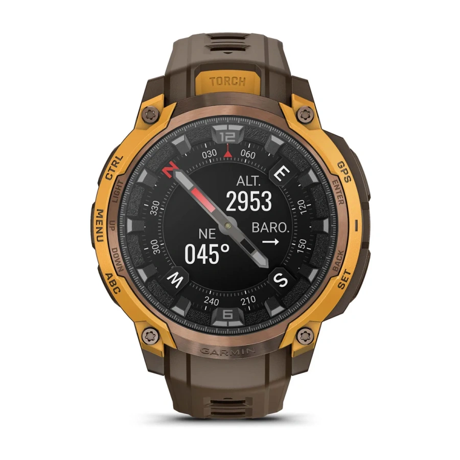 Смарт-годинник Garmin Instinct Crossover AMOLED Bronze/Sunburst (010-03398-01)