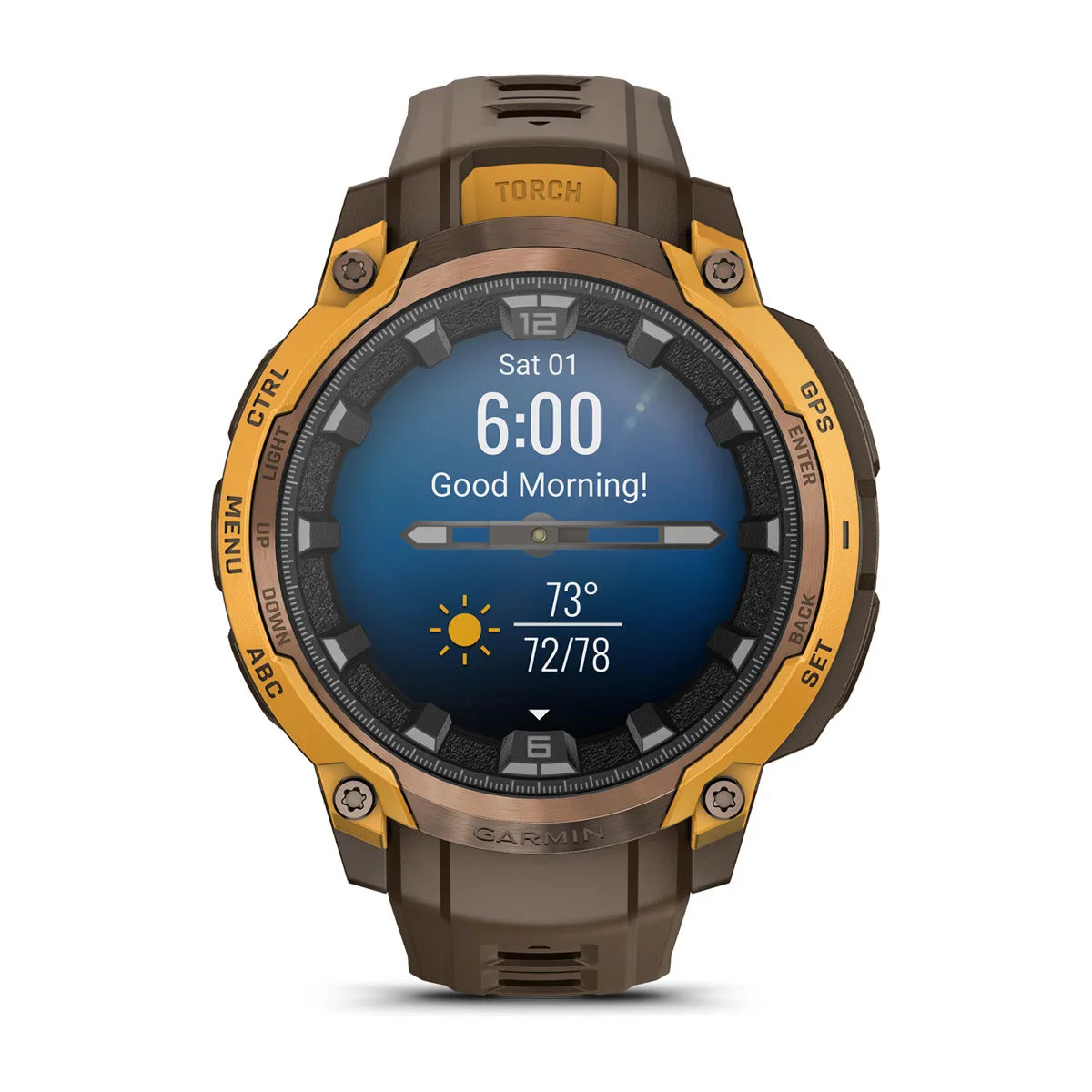 Смарт-часы Garmin Instinct Crossover AMOLED Bronze/Sunburst (010-03398-01)