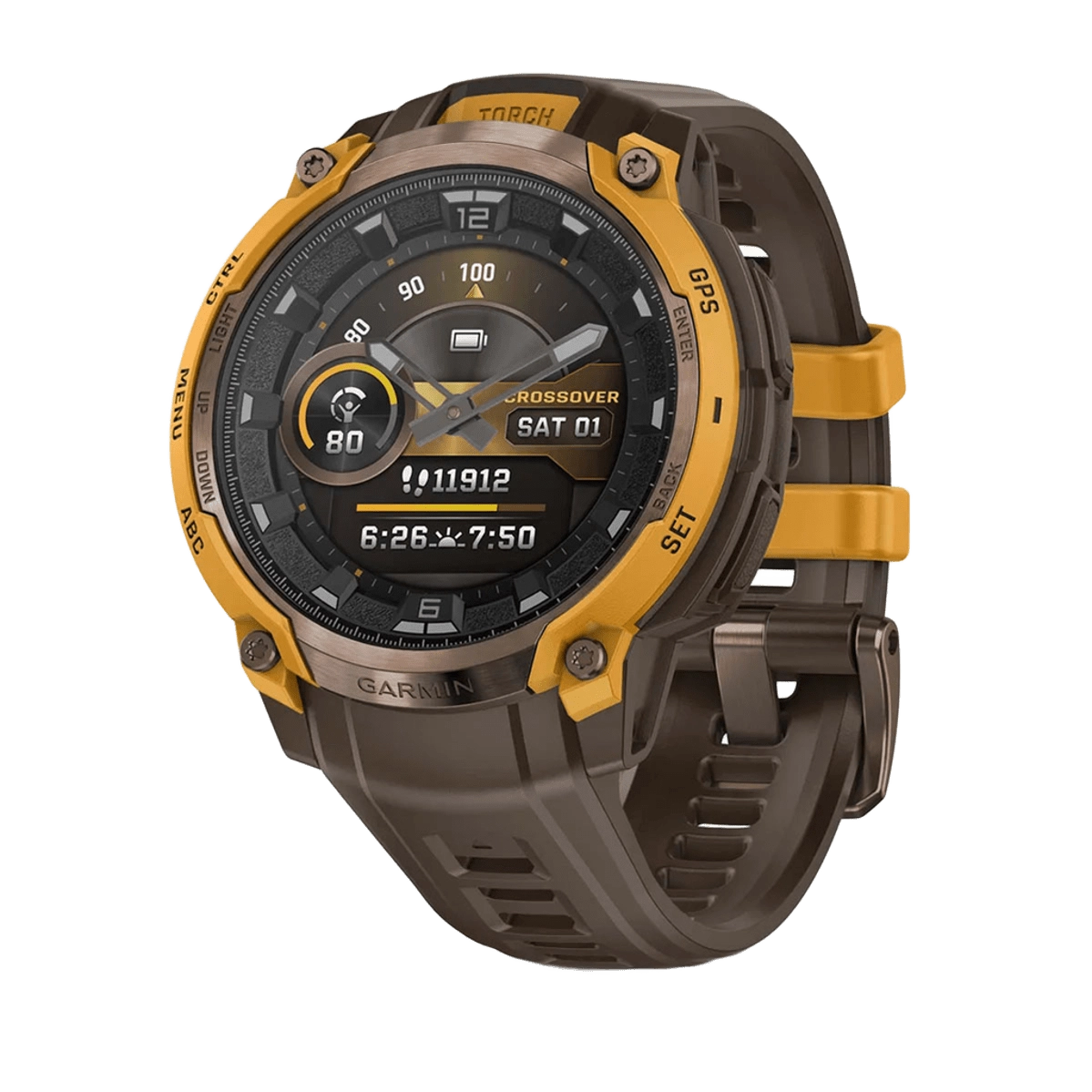 Смарт-часы Garmin Instinct Crossover AMOLED Bronze/Sunburst (010-03398-01)