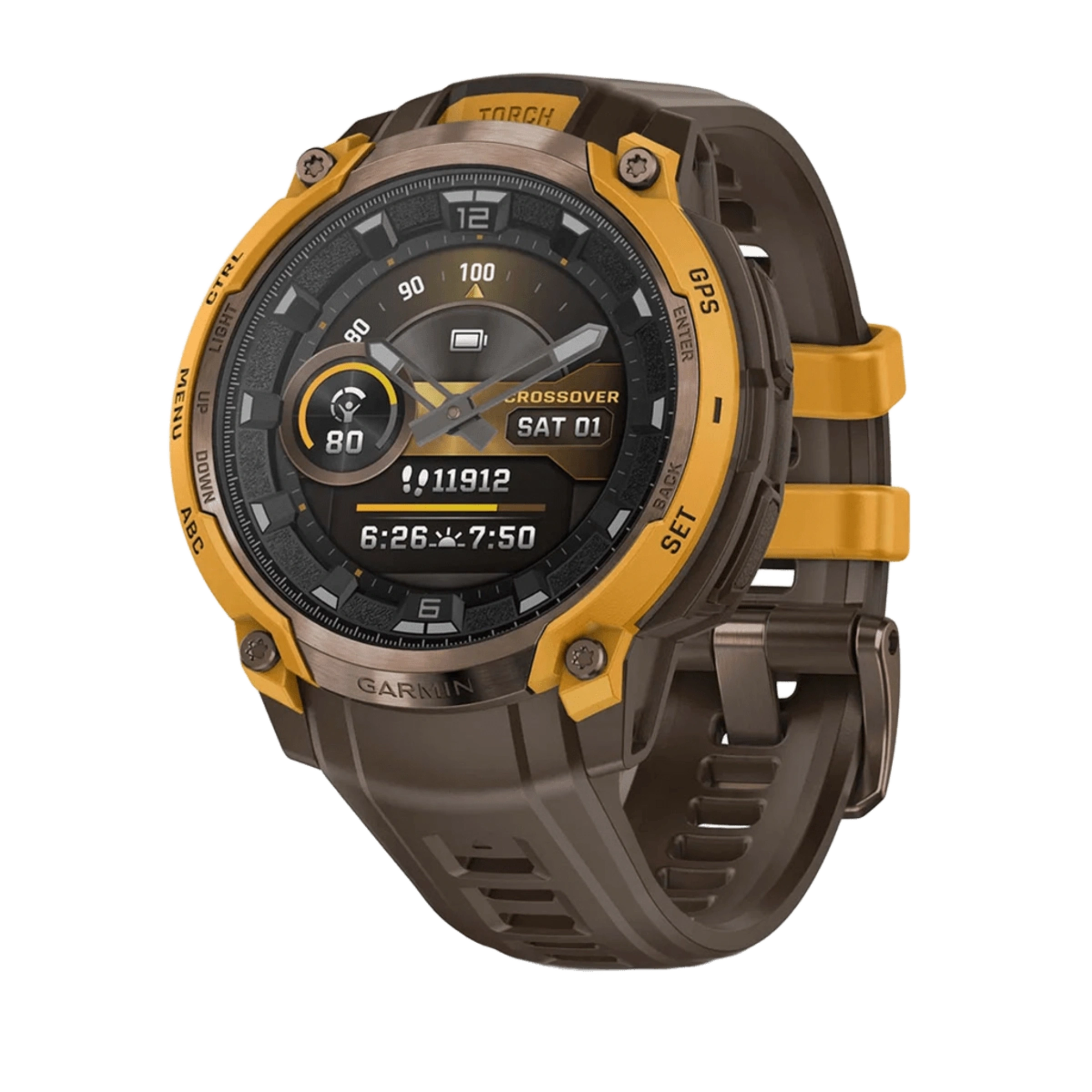 Смарт-часы Garmin Instinct Crossover AMOLED Bronze/Sunburst (010-03398-01)