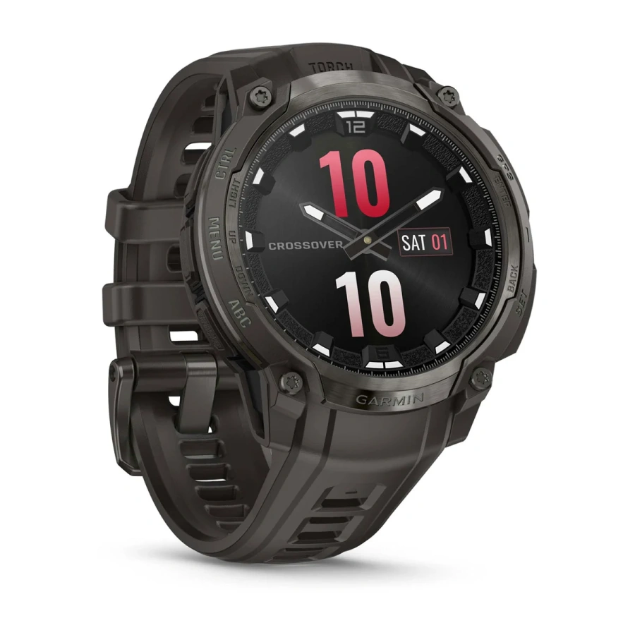 Смарт-годинник Garmin Instinct Crossover AMOLED Charcoal (010-03398-00)