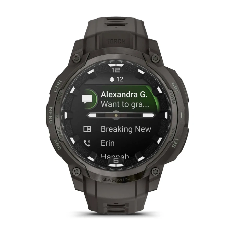Смарт-годинник Garmin Instinct Crossover AMOLED Charcoal (010-03398-00)