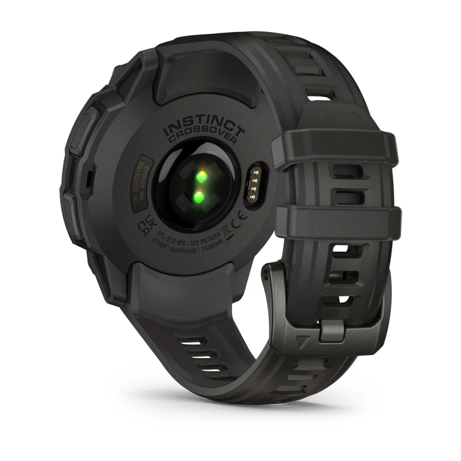 Смарт-годинник Garmin Instinct Crossover AMOLED Charcoal (010-03398-00)