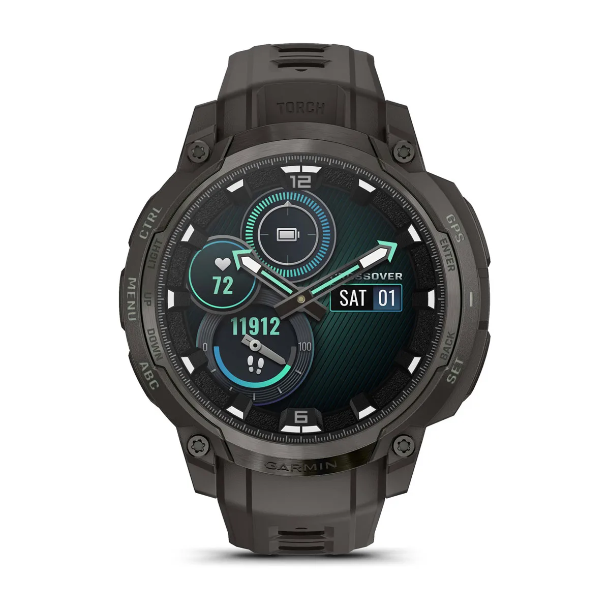 Смарт-часы Garmin Instinct Crossover AMOLED Charcoal (010-03398-00)