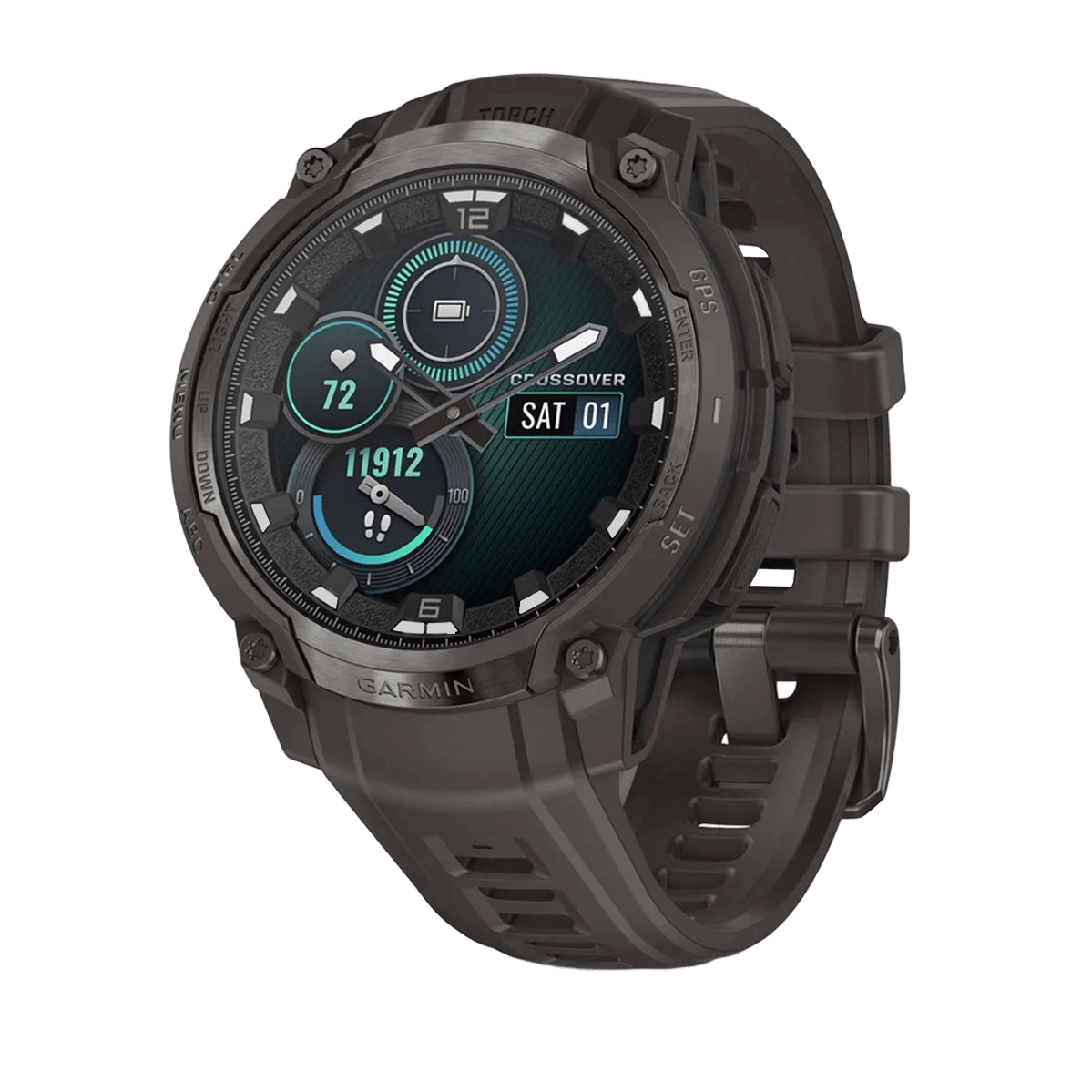 Смарт-часы Garmin Instinct Crossover AMOLED Charcoal (010-03398-00)