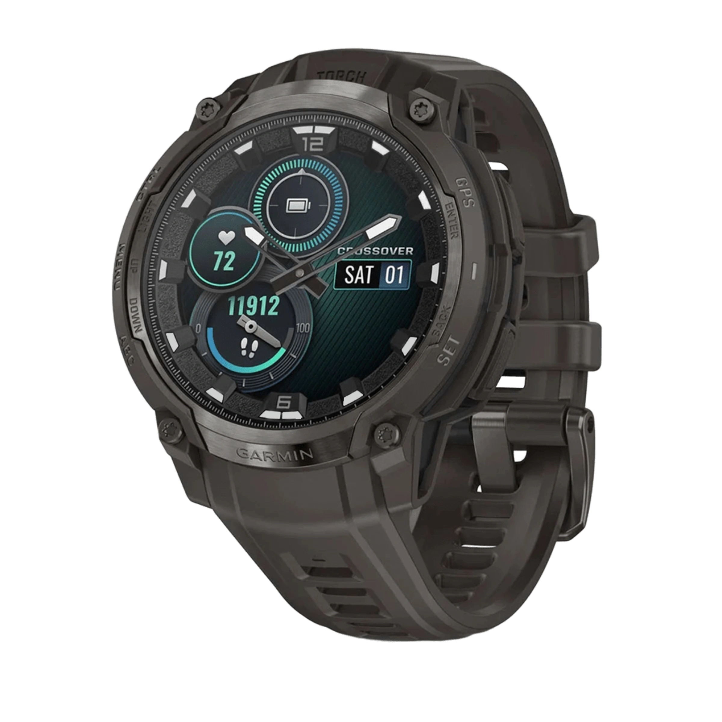 Смарт-часы Garmin Instinct Crossover AMOLED Charcoal (010-03398-00)