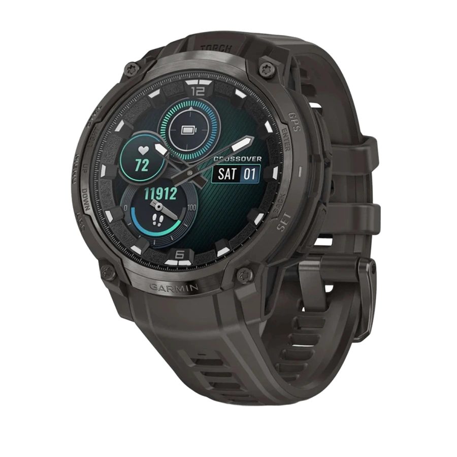 Смарт-годинник Garmin Instinct Crossover AMOLED Charcoal (010-03398-00)