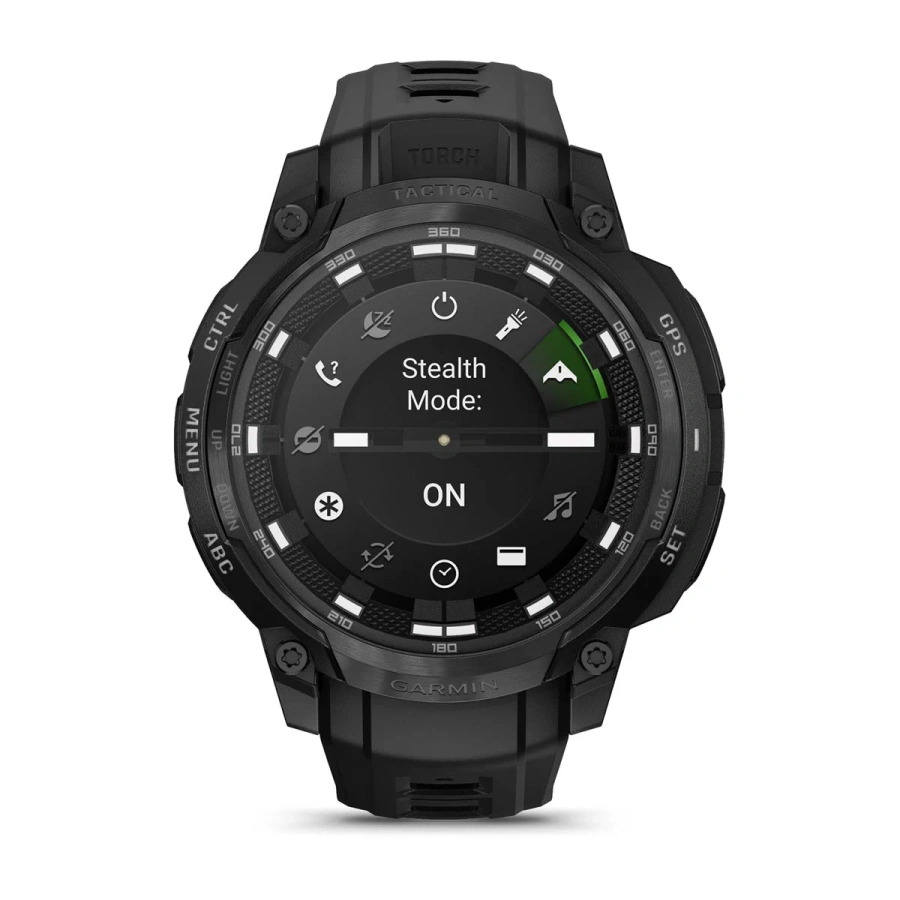Смарт-годинник Garmin Instinct Crossover AMOLED Tactical Edition - Black (010-03398-02)