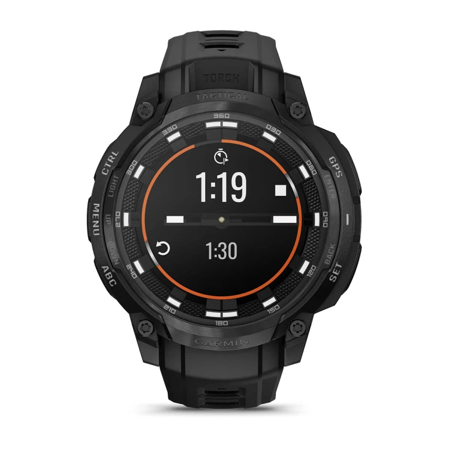 Смарт-годинник Garmin Instinct Crossover AMOLED Tactical Edition - Black (010-03398-02)
