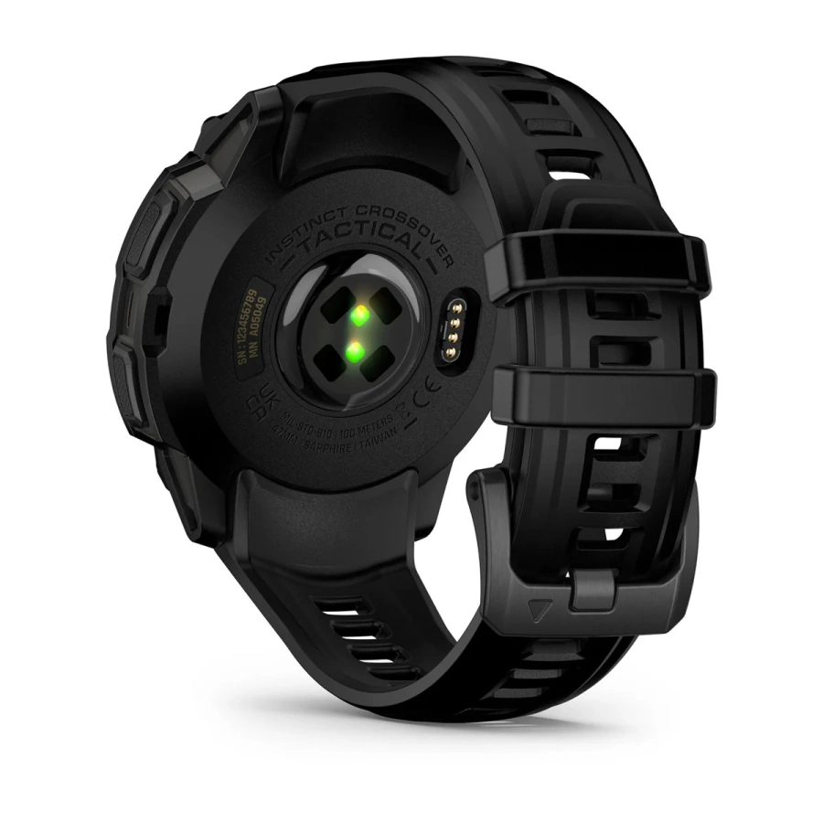 Смарт-годинник Garmin Instinct Crossover AMOLED Tactical Edition - Black (010-03398-02)