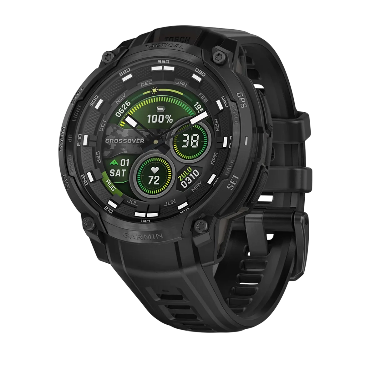 Смарт-часы Garmin Instinct Crossover AMOLED Tactical Edition - Black (010-03398-02)