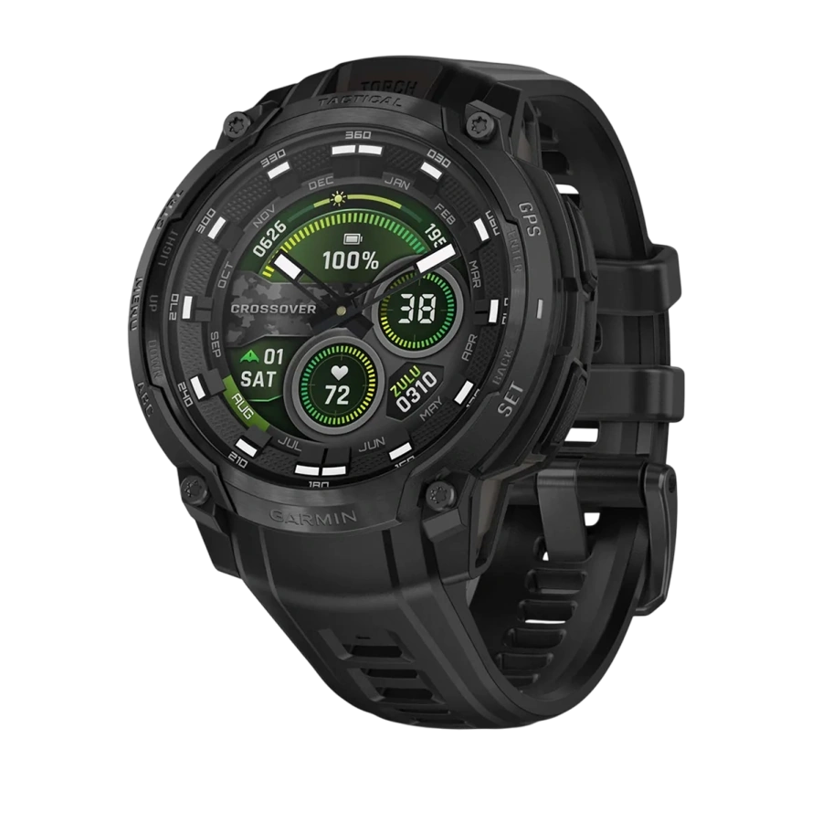 Смарт-годинник Garmin Instinct Crossover AMOLED Tactical Edition - Black (010-03398-02)