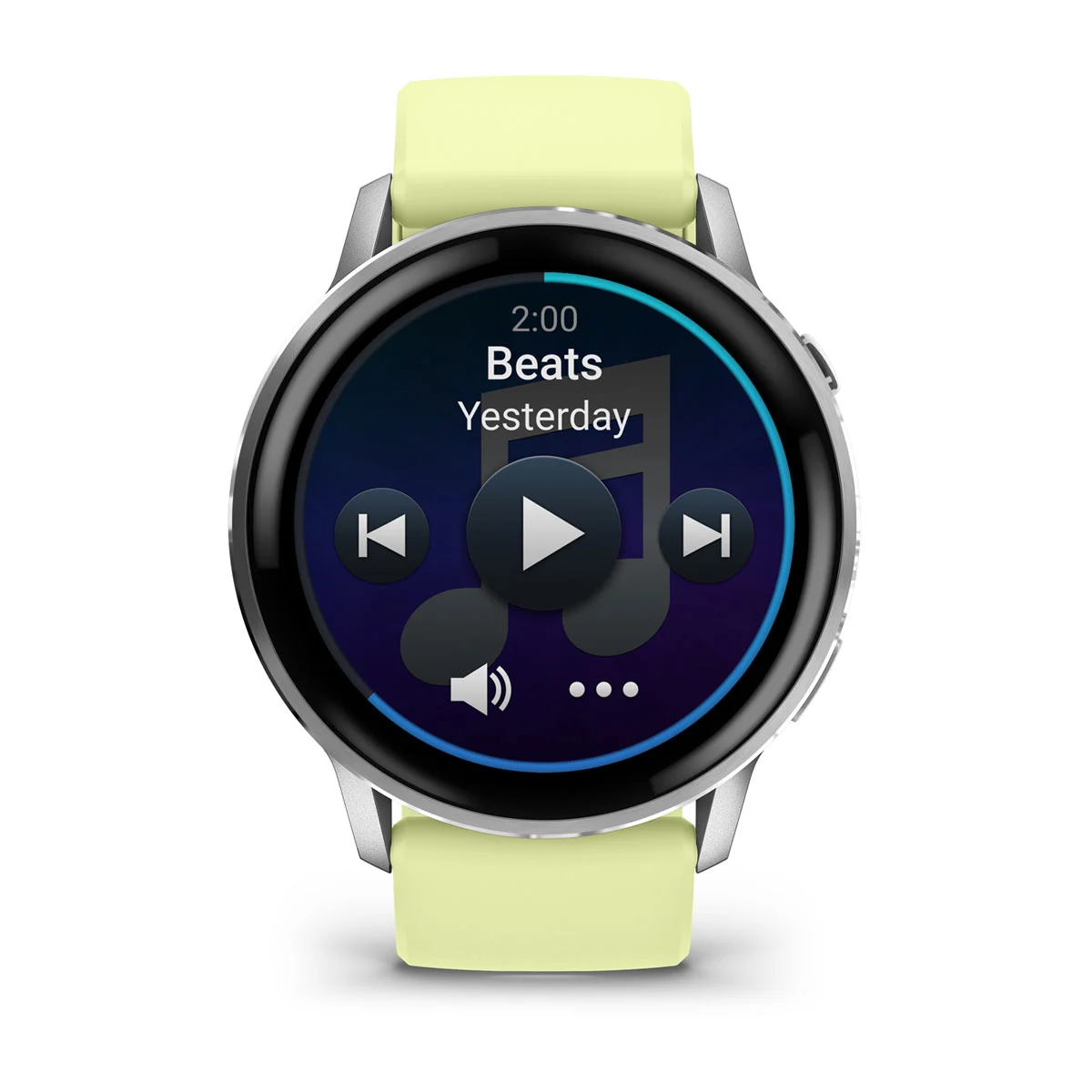 Смарт-годинник Garmin Venu 4 45 mm Silver with Citron Silicone band (010-03014-02)