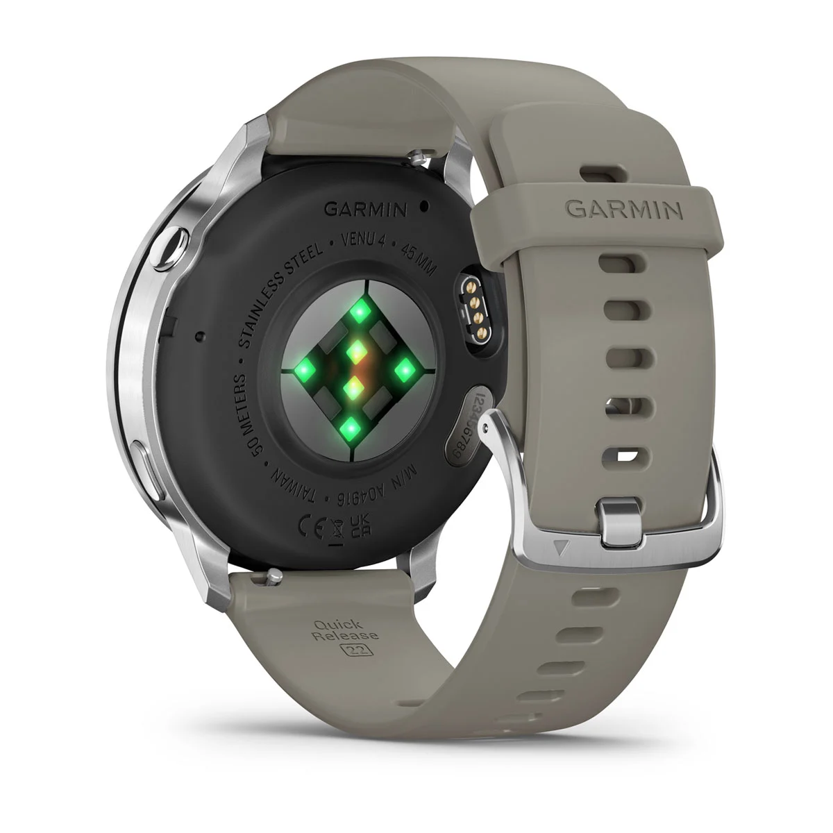Смарт-часы Garmin Venu 4 45 mm Silver with Silver Gray Silicone Band (010-03014-01)