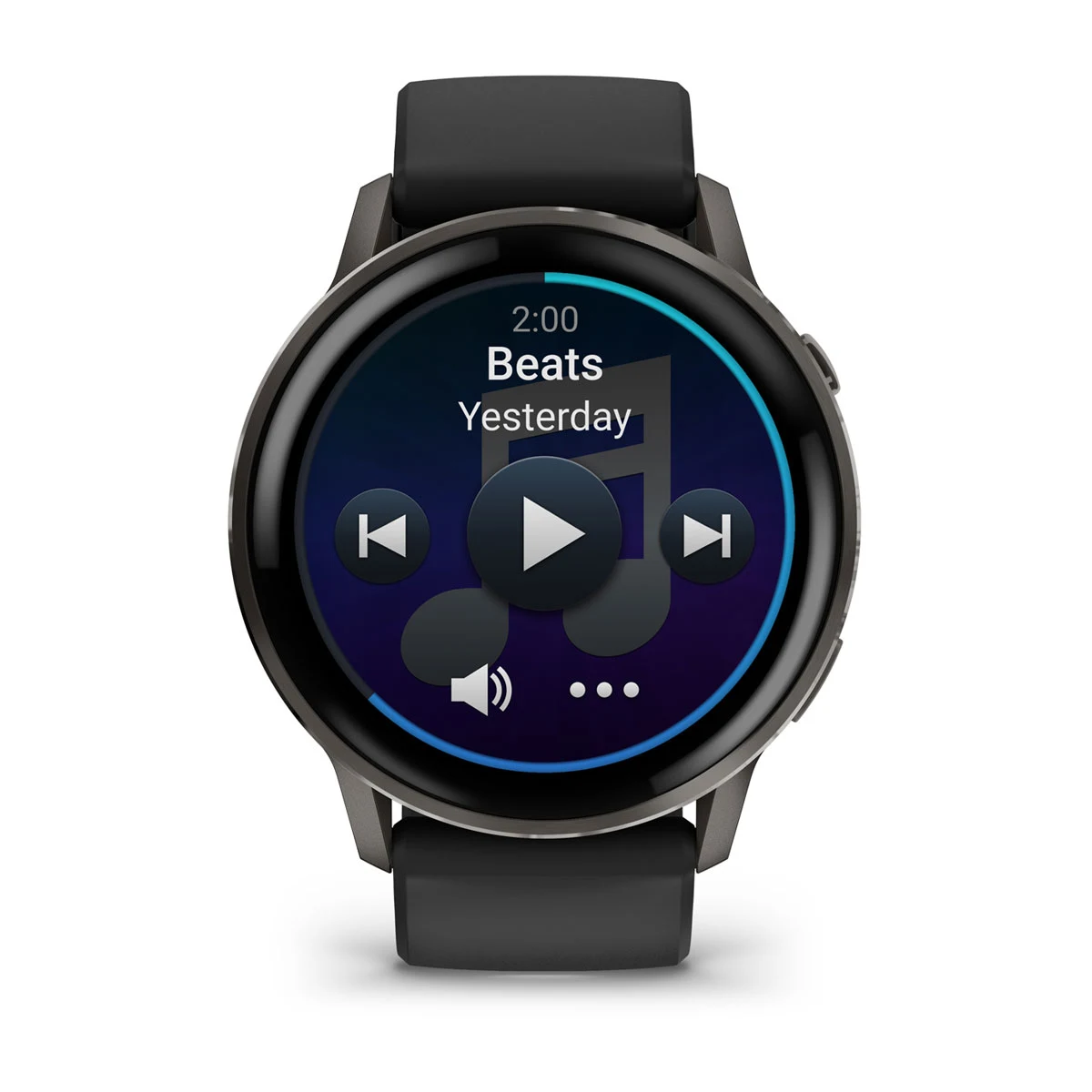 Смарт-годинник Garmin Venu 4 45 mm Slate with Black Silicone Band (010-03014-00)