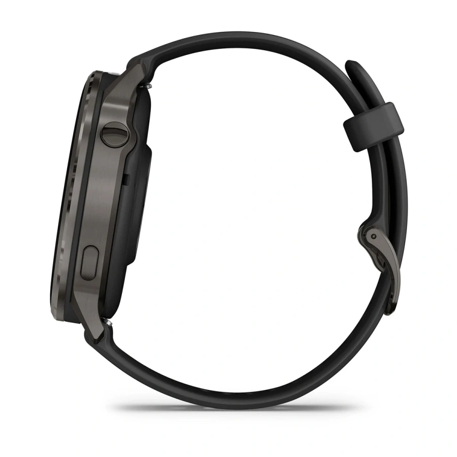 Смарт-часы Garmin Venu 4 45 mm Slate with Black Silicone Band (010-03014-00)