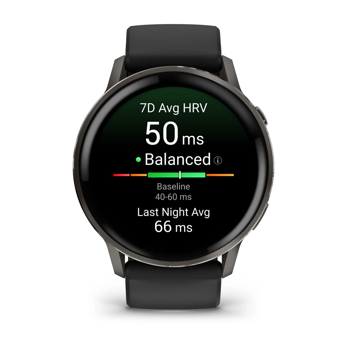 Смарт-годинник Garmin Venu 4 45 mm Slate with Black Silicone Band (010-03014-00)
