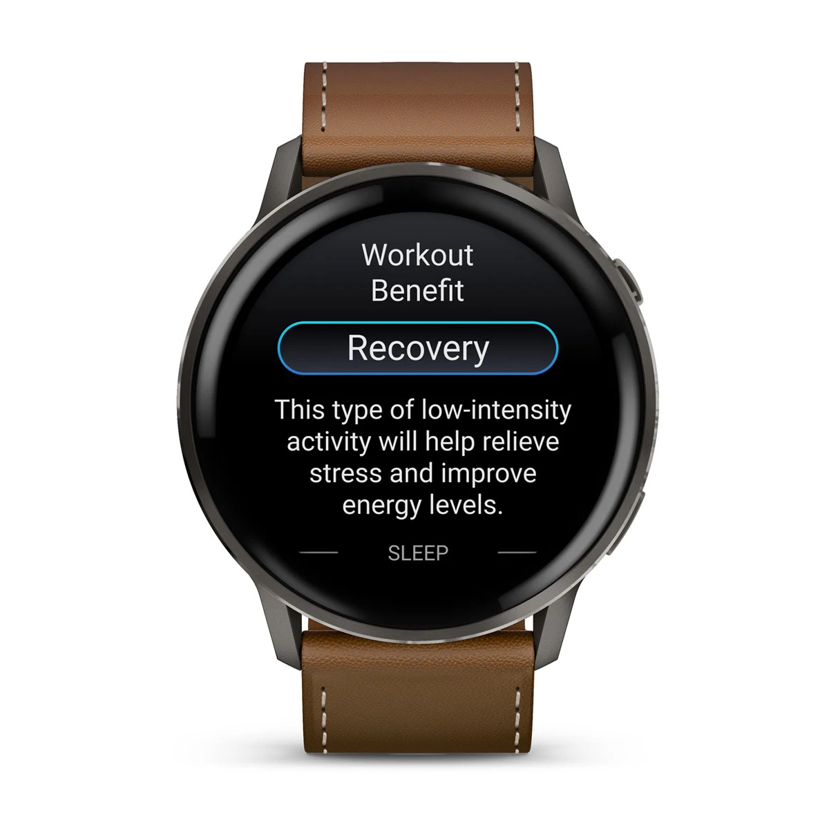 Смарт-часы Garmin Venu 4 45 mm Slate with Black Silicone Band and Brown Leather Band (010-03014-03)