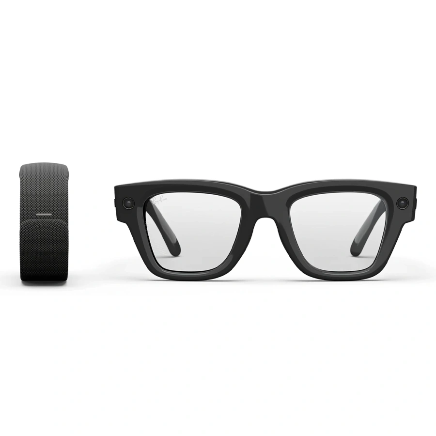 Смарт-окуляри Meta | Ray-Ban Display Glasses with Meta Neural Band [Large, Band Size 3] - Black Frame / Clear to Grey Transitions Lenses (SK-1001157-01)