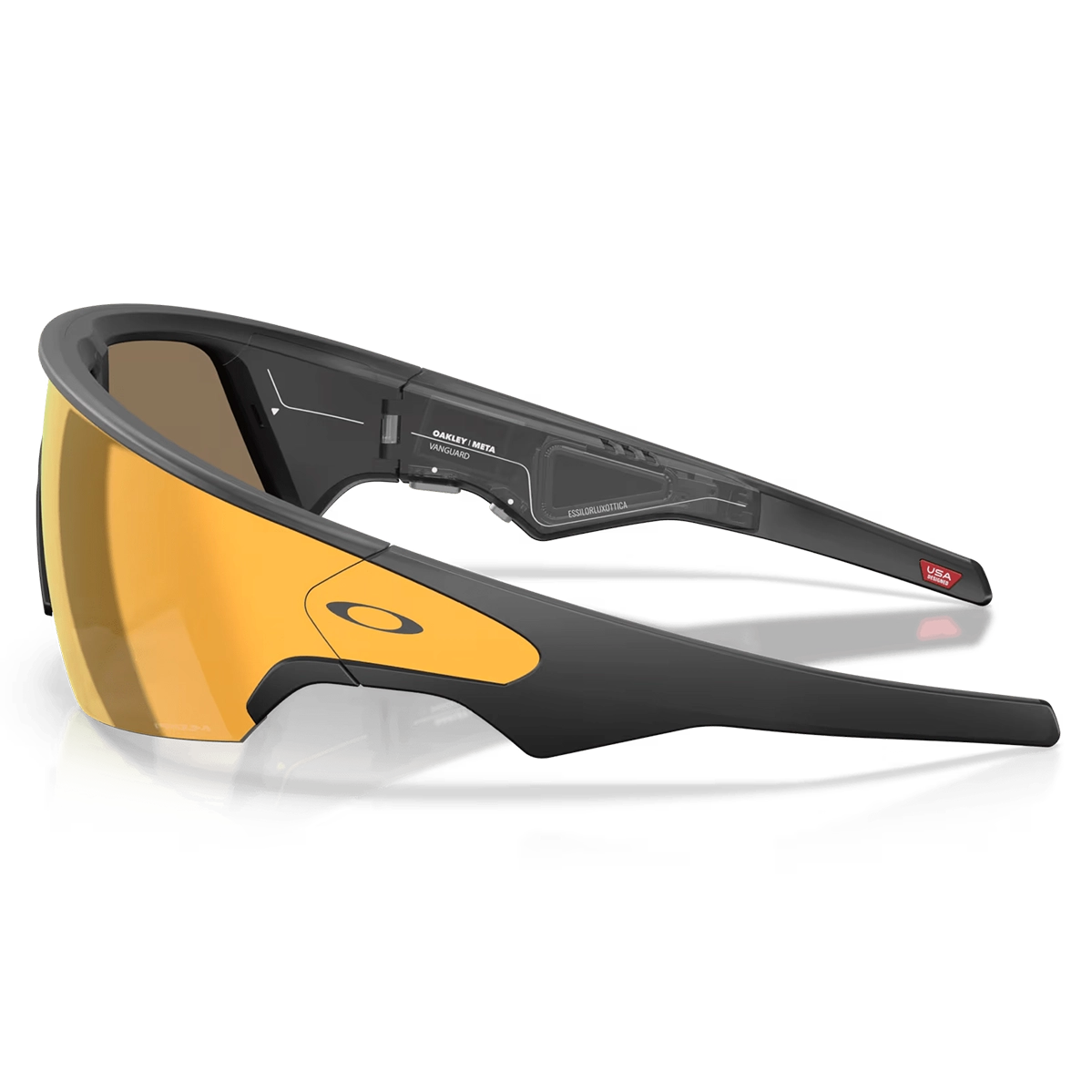 Смарт-очки Oakley | Meta Vanguard - Prizm 24k Lenses / Black Frame (OW8001-0452)