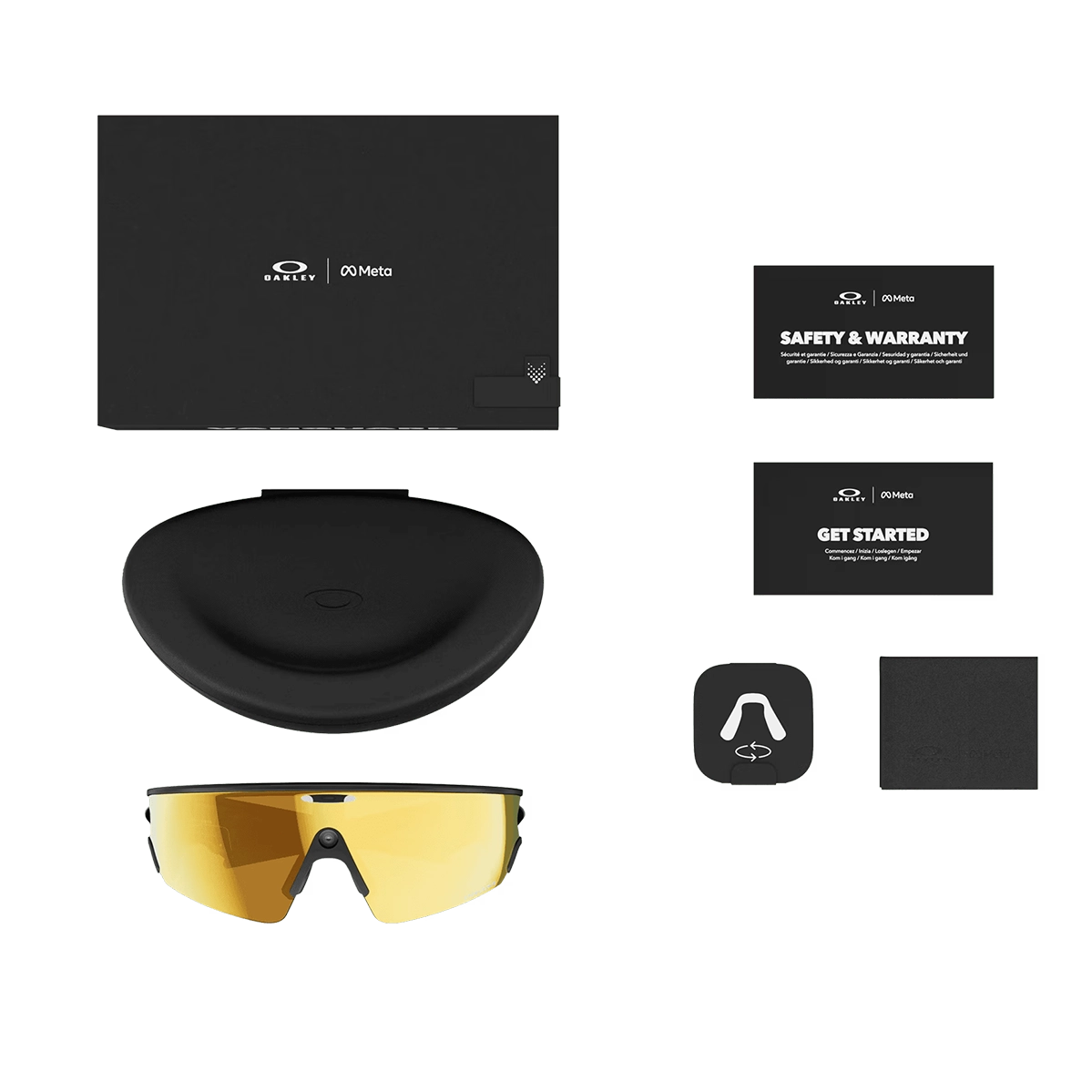 Смарт-очки Oakley | Meta Vanguard - Prizm 24k Lenses / Black Frame (OW8001-0452)
