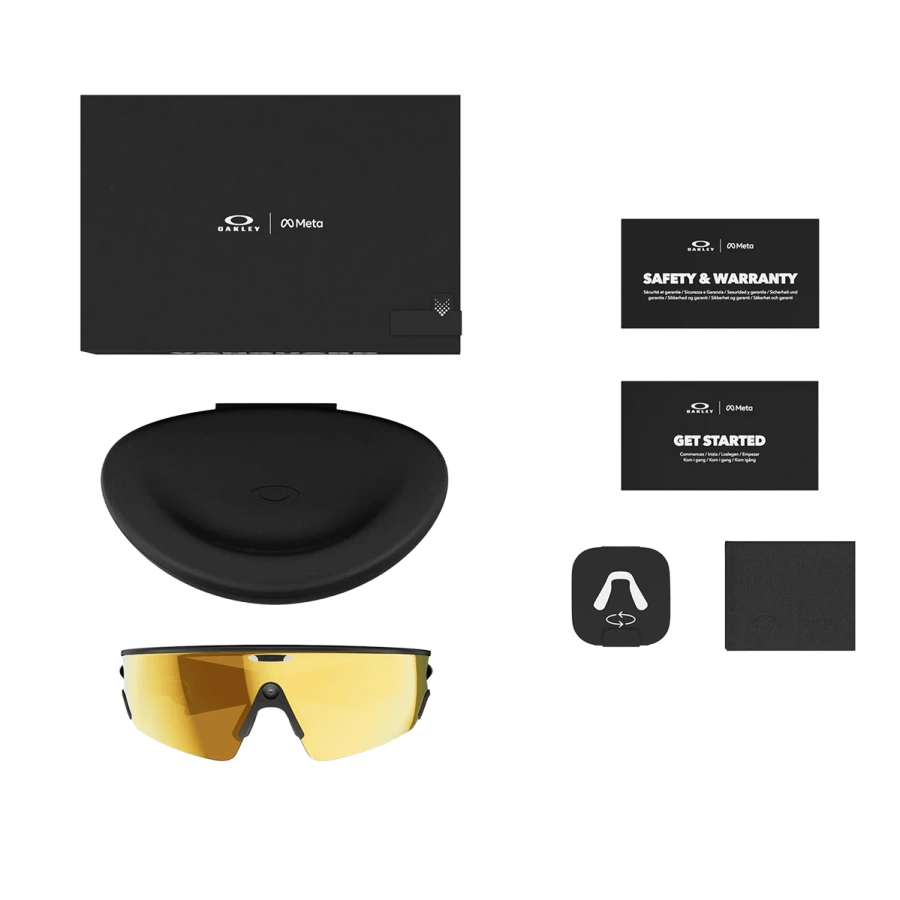 Смарт-очки Oakley | Meta Vanguard - Prizm 24k Lenses / Black Frame (OW8001-0452)