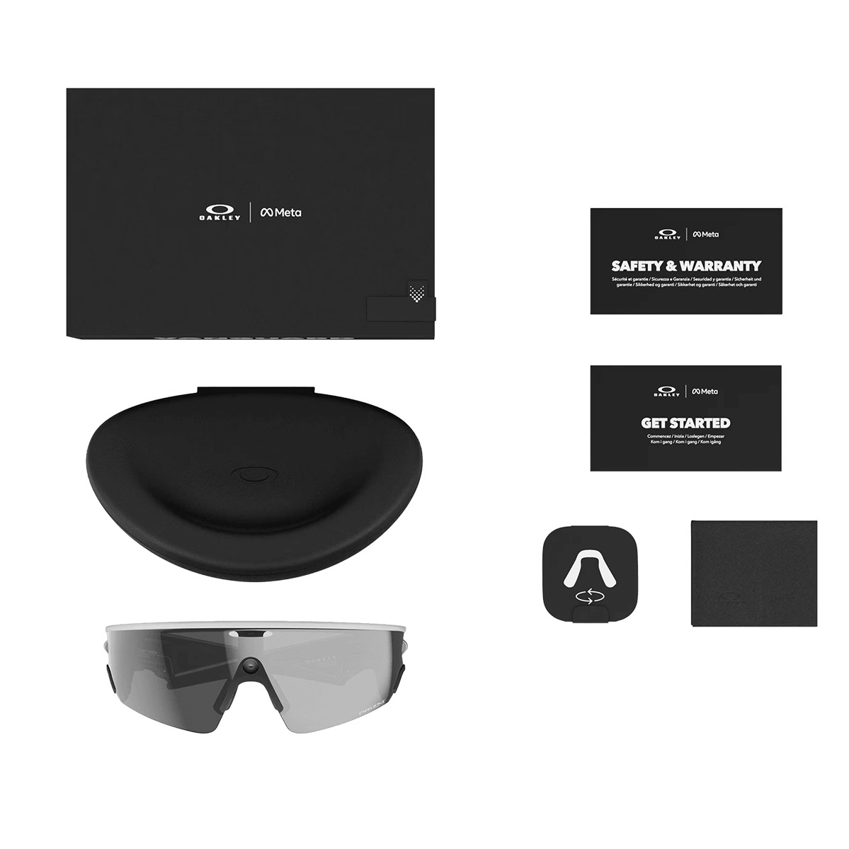 Смарт-очки Oakley | Meta Vanguard - Prizm Black Lenses / White Frame (OW8001-0552)