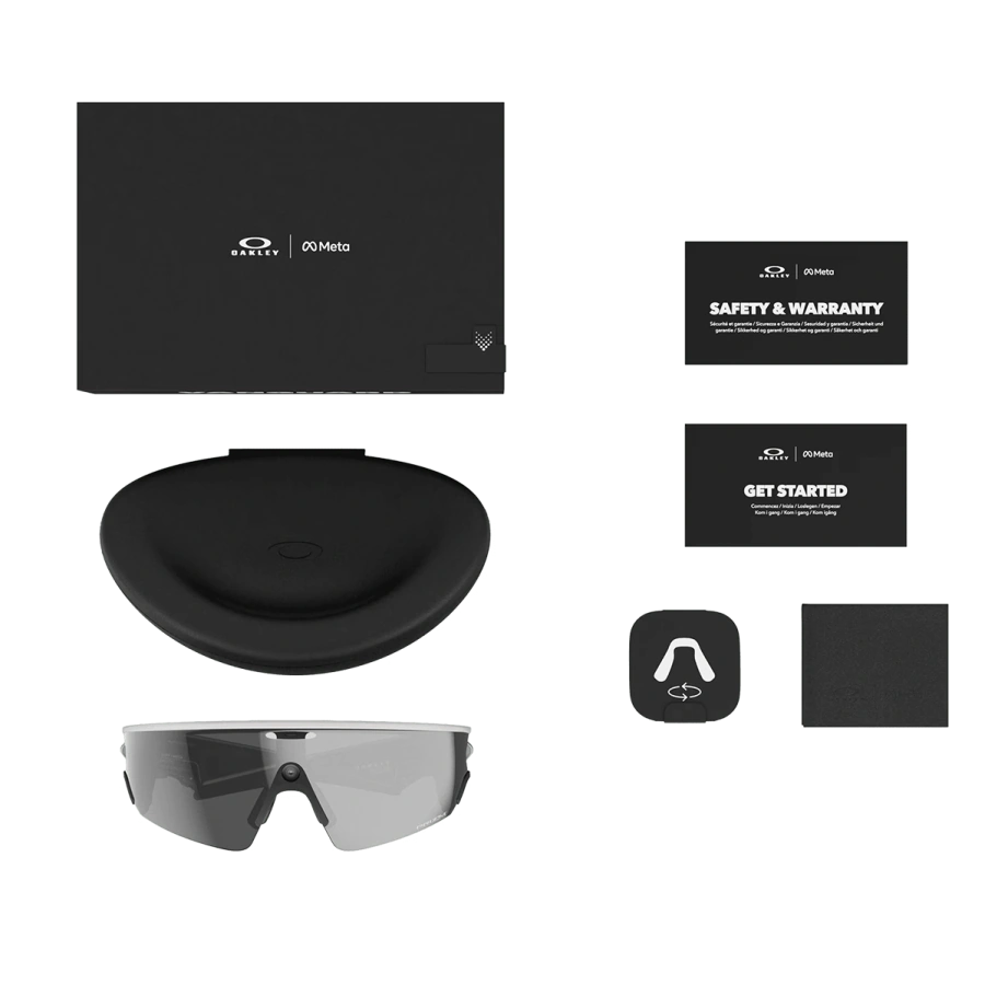 Смарт-очки Oakley | Meta Vanguard - Prizm Black Lenses / White Frame (OW8001-0552)