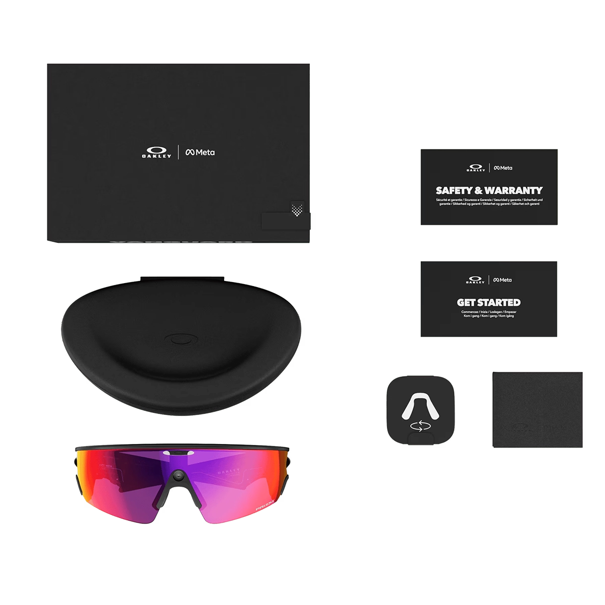 Смарт-очки Oakley | Meta Vanguard - Prizm Road Lens / Black Frame (OW8001-0152)