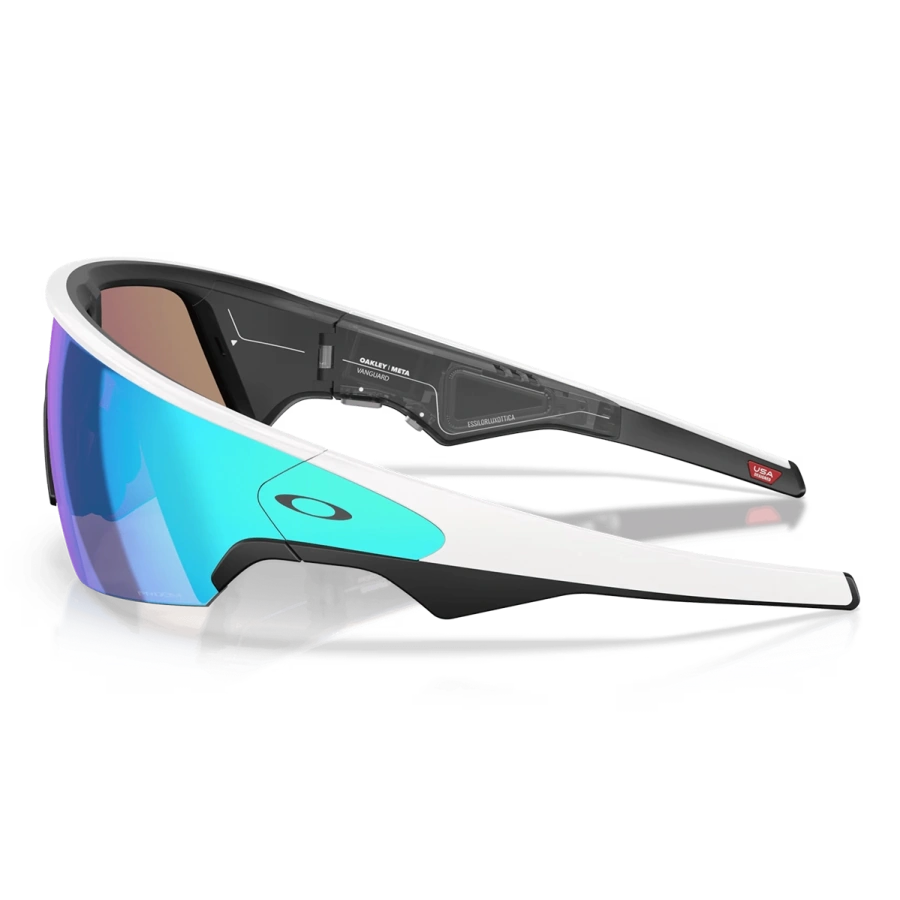Смарт-очки Oakley | Meta Vanguard - Prizm Sapphire Lens / White Frame (OW8001-0652)