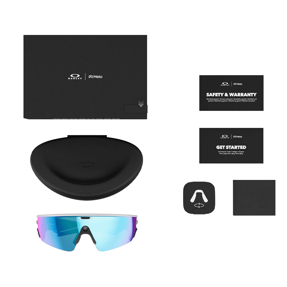 Смарт-окуляри Oakley | Meta Vanguard - Prizm Sapphire Lenses / White Frame (OW8001-0652)