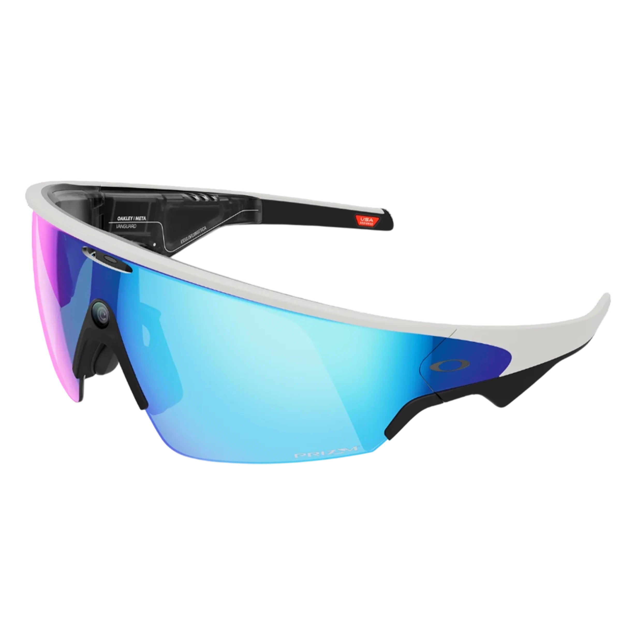 Смарт-очки Oakley | Meta Vanguard - Prizm Sapphire Lens / White Frame (OW8001-0652)