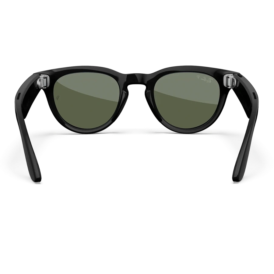 Смарт-окуляри Ray-Ban | Meta Headliner [Gen 2] Low Bridge Fit Standard Shiny Black Frame / G-15 Green Lenses (RW4013F 601/71 51-23)