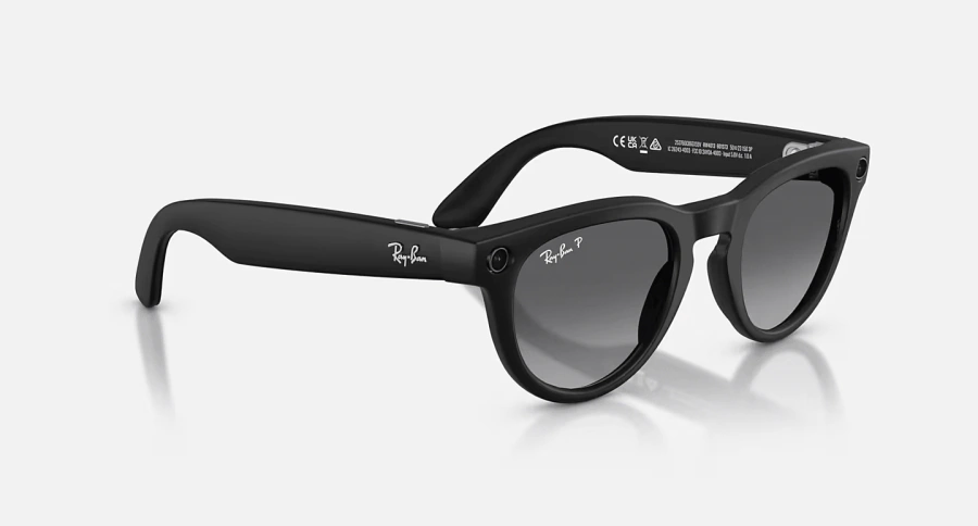 Смарт-окуляри Ray-Ban | Meta Headliner [Gen 2] Standard Matte Black Frame / Gradient Graphite Lenses (RW4013 601ST3 50-23)