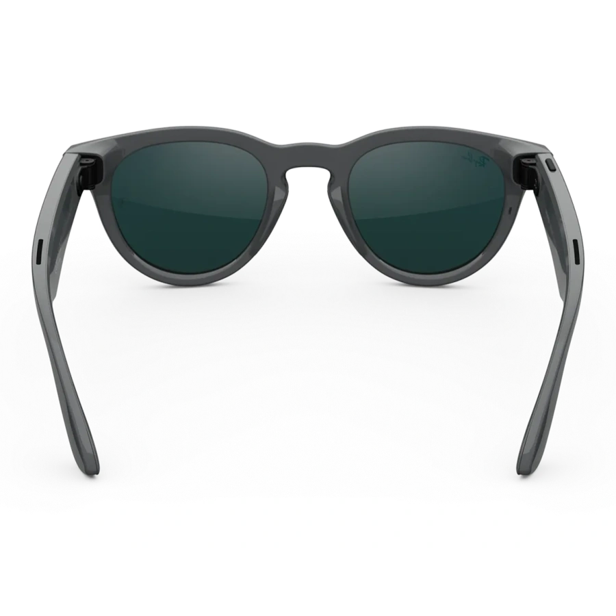 Смарт-окуляри Ray-Ban | Meta Headliner [Gen 2] Standard Shiny Asteroid Grey Frame / Clear to Emerald Transitions Lenses (RW4013 6702CE 50-23)