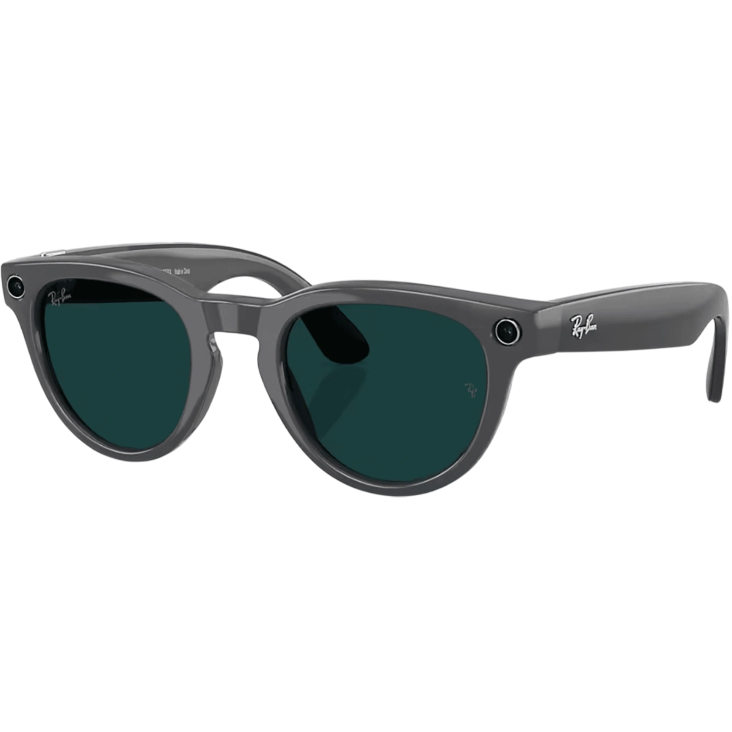 Смарт-очки Ray-Ban | Meta Headliner [Gen 2] Standard Shiny Asteroid Grey Frame / Clear to Emerald Transitions Lenses (RW4013 6702CE 50-23)