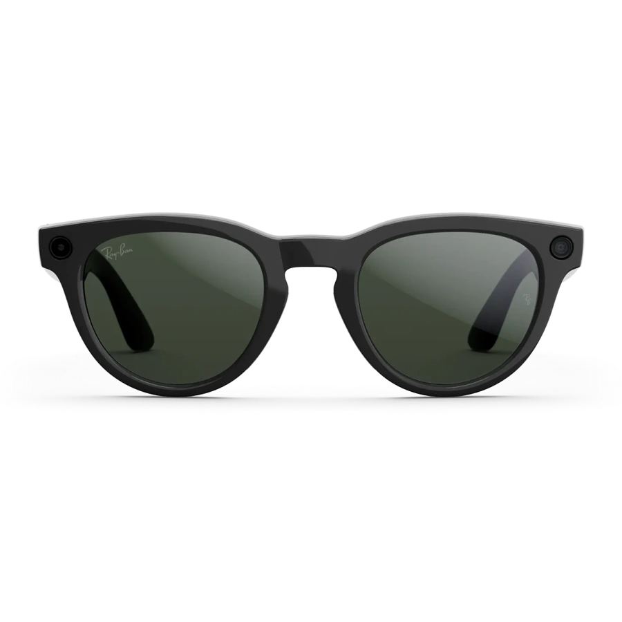Смарт-окуляри Ray-Ban | Meta Headliner [Gen 2] Standard Shiny Black Frame / Clear to Graphite Green Transitions Lenses