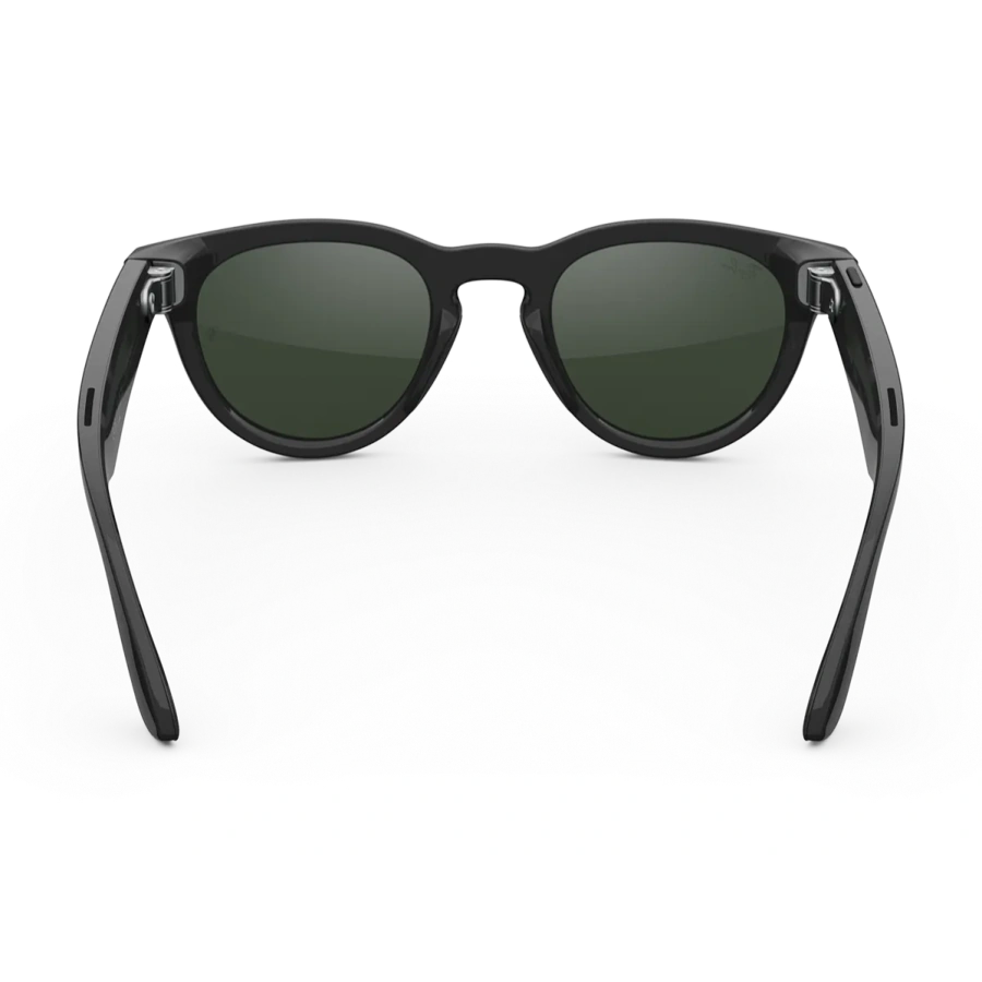 Смарт-окуляри Ray-Ban | Meta Headliner [Gen 2] Standard Shiny Black Frame / Clear to Graphite Green Transitions Lenses