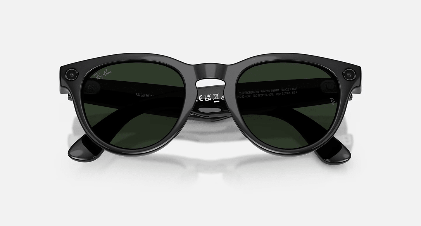 Смарт-очки Ray-Ban | Meta Headliner [Gen 2] Standard Shiny Black Frame / Clear to Graphite Green Transitions Lenses
